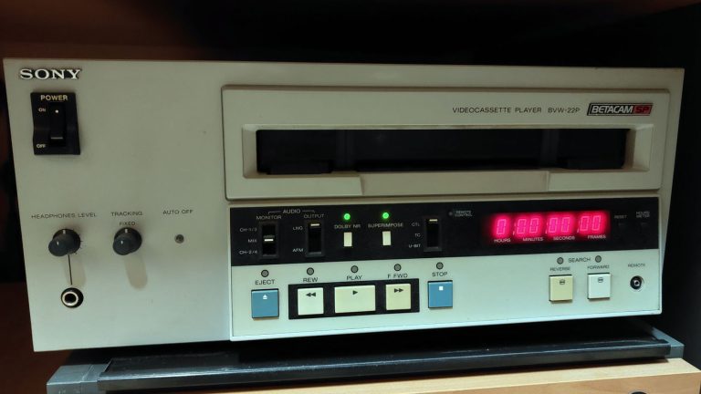Reproductor Betacam BVW-22P SP.